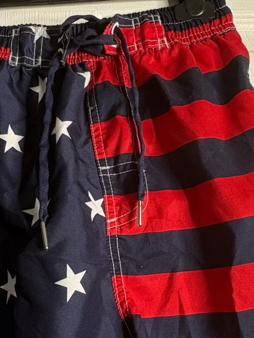 Kute'n'Koo Boys American Flag Swim Trunks Shorts Size 14-16